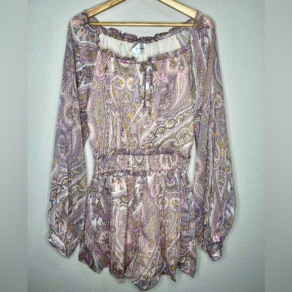 Revolve Line & Dot Gianna Romper Size Large NWT - Picture 3 of 6